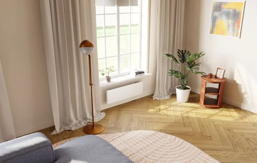 Radiateur Evolution 1500W Plinthe blanc